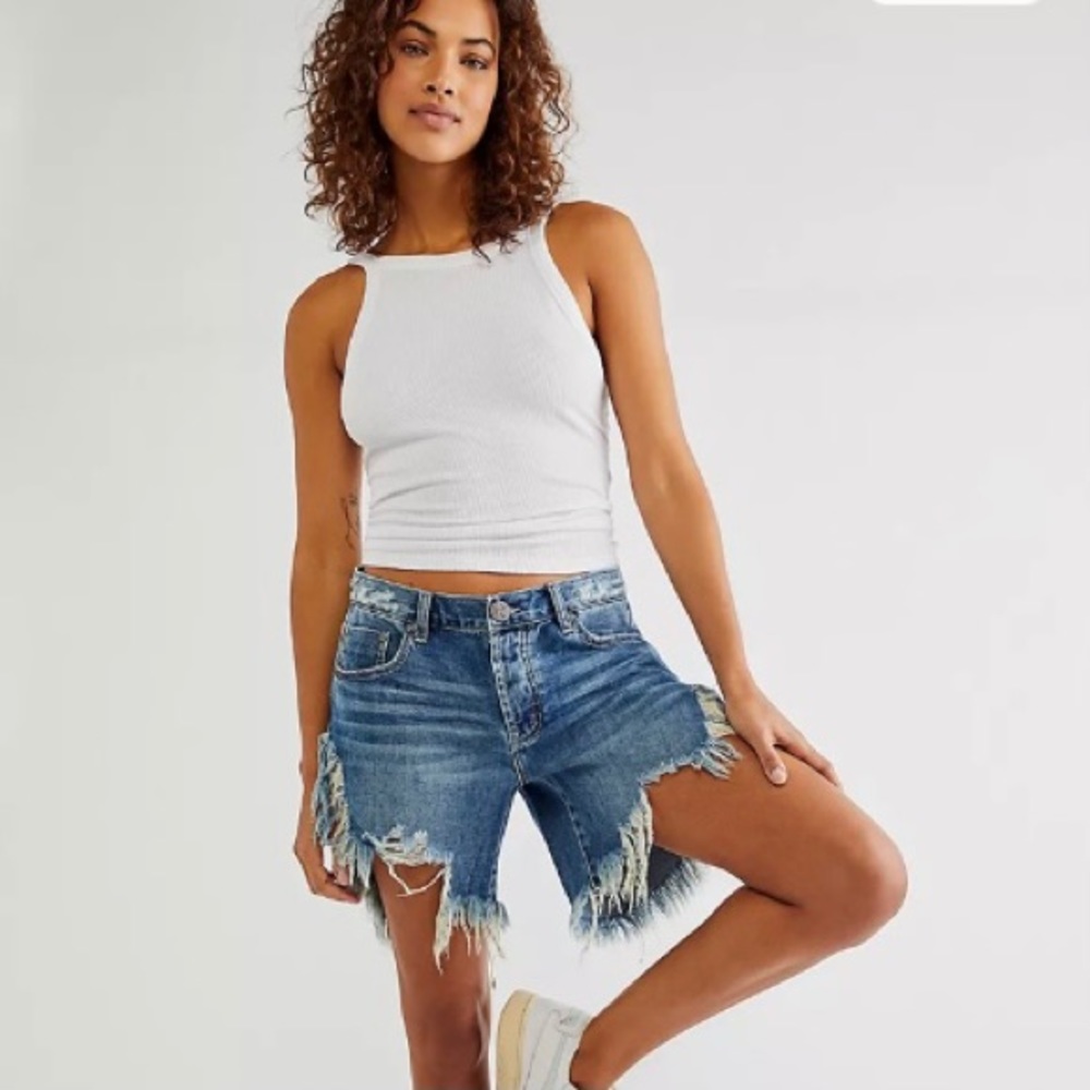 One Teaspoon x Free People Frankies Cutoff Shorts